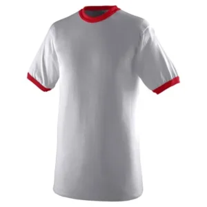 augusta sportswear. white/ red. 2xl. 710. 00784371172992