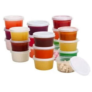 Greenco Food Storage Containers for Condiment, Sauce, Baby Storage, Leak-resistant, 2.3 oz, - 20