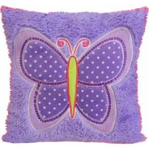 Mainstays Kids Decorative Pillow, Butterfly Patches