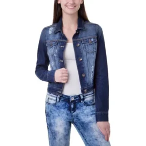 J Jeans by Jordache Juniors' Long Sleeve Jean Jacket