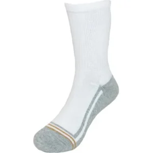 Size Small Boys Athletic Crew Socks (Pack of 6), White