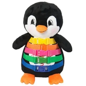 BUCKLE TOY "Blizzard" Penguin - Toddler Early Learning Basic Life Skills ChildrenÃ¢â‚¬â„¢s Plush Travel Activity