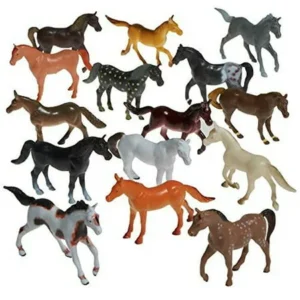 Prextex Plastic Horses Party Favors, 16 Count (All different horses in various poses and colors) Best Gift For Boys Toys For boys by Prextex.com