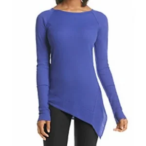 Kensie NEW Blue Women's Size Medium M Athletic Apparel Thermal Top