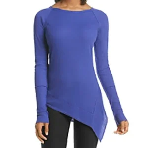 Kensie NEW Blue Women's Size Small S Athletic Apparel Thermal Top
