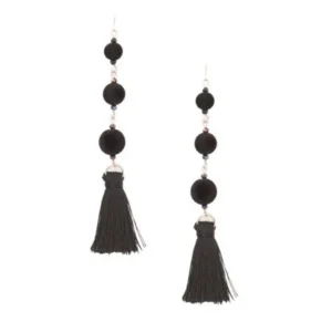 Womens Dangle Tassel Ball Chain Daily Fashion Earrings