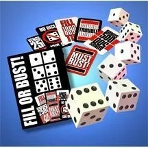 Fill or Bust Great Card and Dice Game - Toy - Family Fun For All Ages - Great Gift Idea - Perfect For Vacations, Family Game Night, Birthdays, Xmas