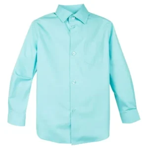 Spring Notion Boy's Cotton Blend Long Sleeve Dress Shirt