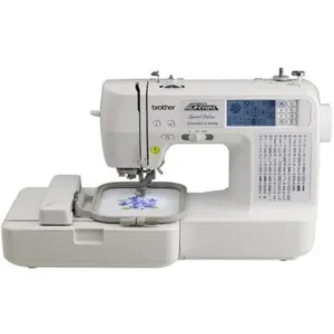 Brother LB6800PRW Combination Computerized Sewing and Embroidery Machine with Rolling Bag, Computer Connectivity