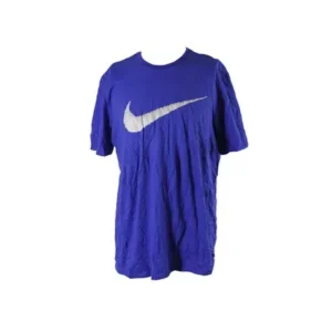 Nike Blue Swoosh Graphic Athletic Cut Tee XL