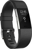 Fitbit - Charge 2 Activity Tracker + Heart Rate (Large) - Black Silver