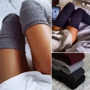 Women Thigh High Socks Over the Knee Leg Warmer Tall Long Boot Socks