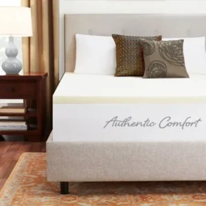 Authentic Comfort 1.5-Inch Breathable Memory Foam Mattress Topper