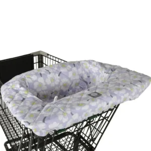 Balboa Baby Shopping Cart and High Chair Cover - Lavender Poppy Floral Design - 100% Cotton