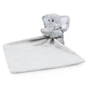 Waddle Elephant Baby Blanket Lovey Stuffed Animal Rattle Toy Nursery Decor Grey