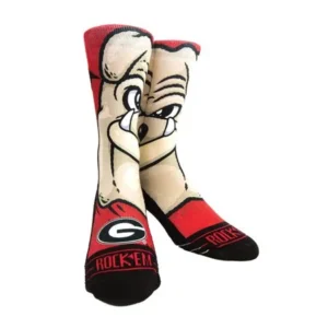 Rock 'Em Apparel Georgia Bulldogs Hairy Dawg Custom Socks