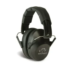 Walkers Game Ear Pro Low Profile Folding Muff Earmuff 31 Db Black