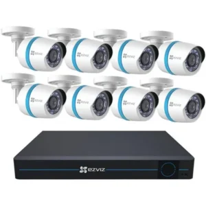 Ezviz 16-Channel 1080p IP Security System with 3TB HDD and 8 Weatherproof 1080p PoE Bullet IP Cameras