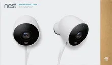 Google - Nest Cam Outdoor Camera - 2 pack - White