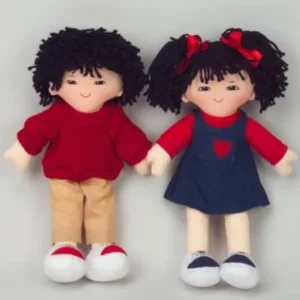 Dexter Educational Toys DEX306A Boy and Girl Dolls - Asian