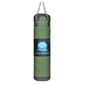 Heavy Punching Bag 71" MMA Boxing Kickboxing Workout Training Exercise Practice Gear Empty with Rotating Chains for Adults Men Women in Army Green