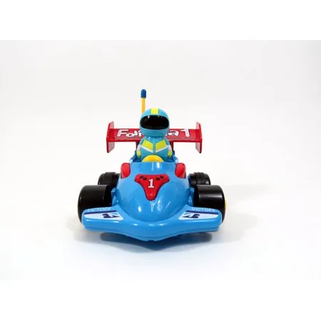 4" Cartoon R/C Formula Race Car Toy For Toddlers (Blue)