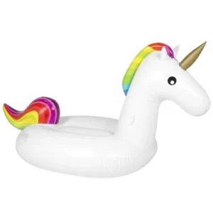 Best Choice Products Giant Rainbow Inflatable Unicorn Pool Float Toy Outdoor Fun Water Swim Floater
