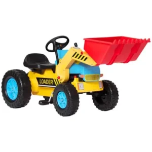 Best Choice Products Kids PedalExcavator, Digger Scooter, Front Loader Pretend Play Construction Truck Toy - Multicolor