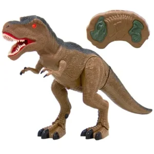 Best Choice Products 19in Kids Walking Remote Control T-Rex Dinosaur RC Toy Figurine w/ Light-Up Eyes, Realistic Sounds
