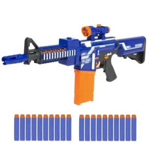 Best Choice Products Kids Soft Foam Bullet Blaster Semi Automatic Toy Gun Long Distance Range W/ 20 Darts