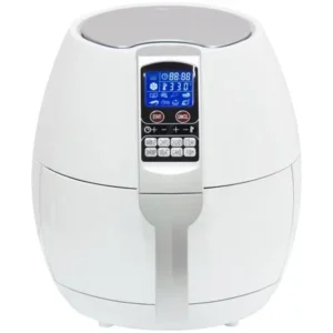 Best Choice Products 3.7Qt 1400 Watts Electric Air Fryer W/ 8 Cooking Presets, Temperature Control, Timer (White)