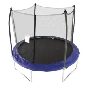 Skywalker Trampolines 10-Foot Trampoline, with Enclosure and Wind Stakes, Blue