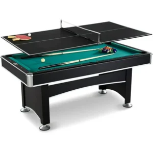 Barrington 6 Ft. Arcade Billiard Table with Table Tennis Top and Accessory Kit