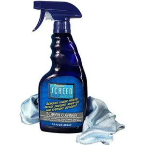 Screen Cleaner Spray Kit - Computer, TV, Laptop, LCD, LED Spray - 16 Ounce Bottle With Microfiber Cloth