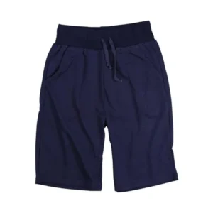 Men's Sweat Style Long Athletic Shorts (Navy, X-Large)