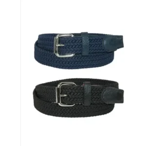 Kid's Elastic Braided Stretch Belt (Pack of 2 Colors)