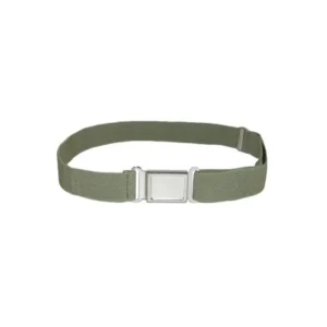 Kids Elastic Stretch Belt with Magnetic Buckle, Olive