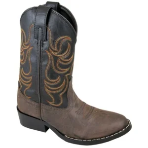 Smoky Mountain Children Boys Monterey Western Cowboy Boots Brown/Black, 12.5M