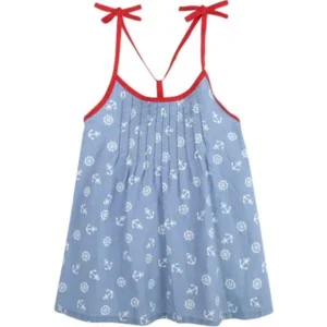 Little Girls' 4-6X Smocked Dress with Shoulder Ties