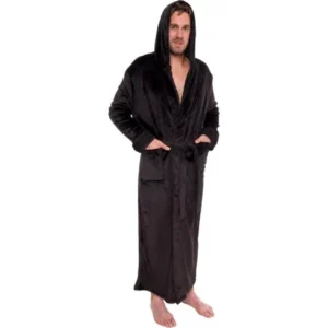 Ross Michaels Mens Hooded Full Length Big and Tall Long Bath Robe