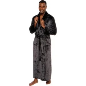 Men's Big and Tall Full Length Long Bathrobe House Coat Pajamas - Ross Michaels