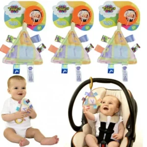 Take-Along Taggies (3 Pack) Baby Toys Hanging Baby Toys Baby Sensory Toys Car Seat Toys Baby Stroller Toy Set