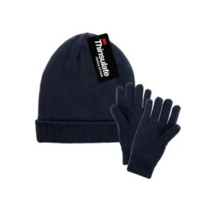 DG Hill Mens Hats and Gloves, 3M Thinsulate Fleece Linings, Winter Hats with Winter Gloves