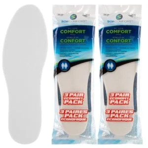 Sofcomfort (6 Pairs) Shoe Insoles For Men Or Women, Cushioned Orthopedic Support Inserts, Moisture Wicking, Shock Absorbing