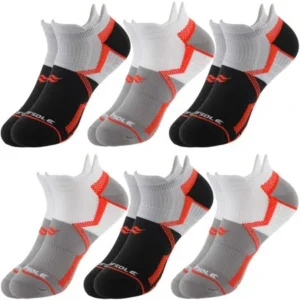 Sof Sole (6 Pairs) Menâ€™s Low Cut Double Tab Athletic Sports Socks Moisture Wicking Shoe Size 8-12.5