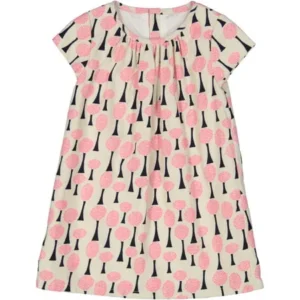 Little Girls' Tree Print A-Line Dress