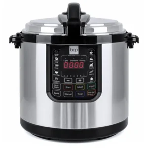 Best Choice Products 12L 1000W Multifunctional Stainless Steel Electric Pressure Cooker w/ LED Display Screen - Silver