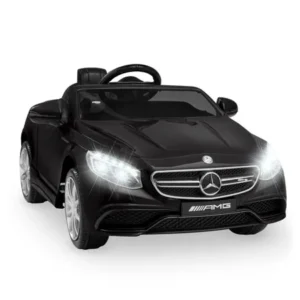 Best Choice Products 12V Kids Licensed Mercedes-Benz S63 Coupe Ride On Car w/ Parent Control, MP3, 3 Speeds - Black