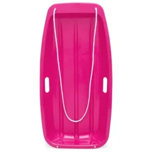 Best Choice Products 35'' Kids Snow Sled Toboggan w/ Rope (Pink)