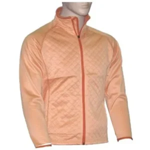 Weather Apparel 58030-116-XL Womens Poly-Spandex Quilted Jacket - Extra Large, Peach with Hazel